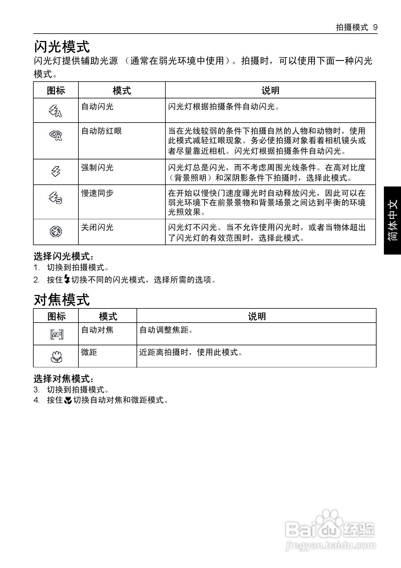 明基E1050数码相机使用说明书:[2]