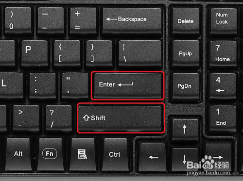按键盘上的"shift   enter "键.