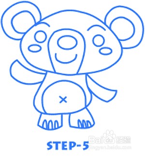 可爱的小熊卡通画