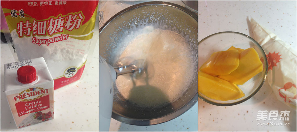 芒果班戟的做法