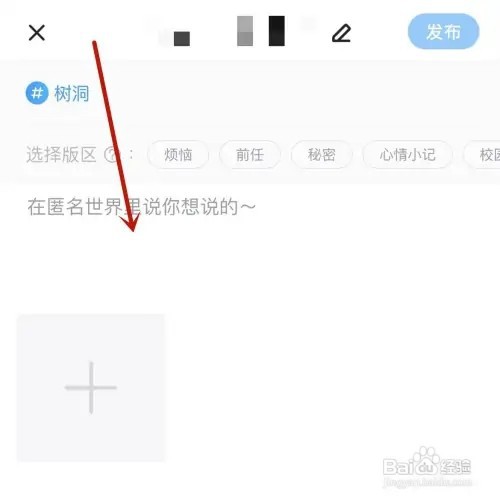 怎样在最右树洞中发布内容