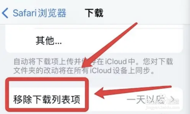 Safari浏览器怎么设置下载成功后自动移除