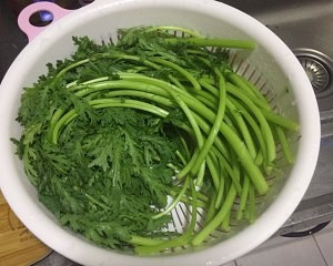教你怎么做蚝油茼蒿