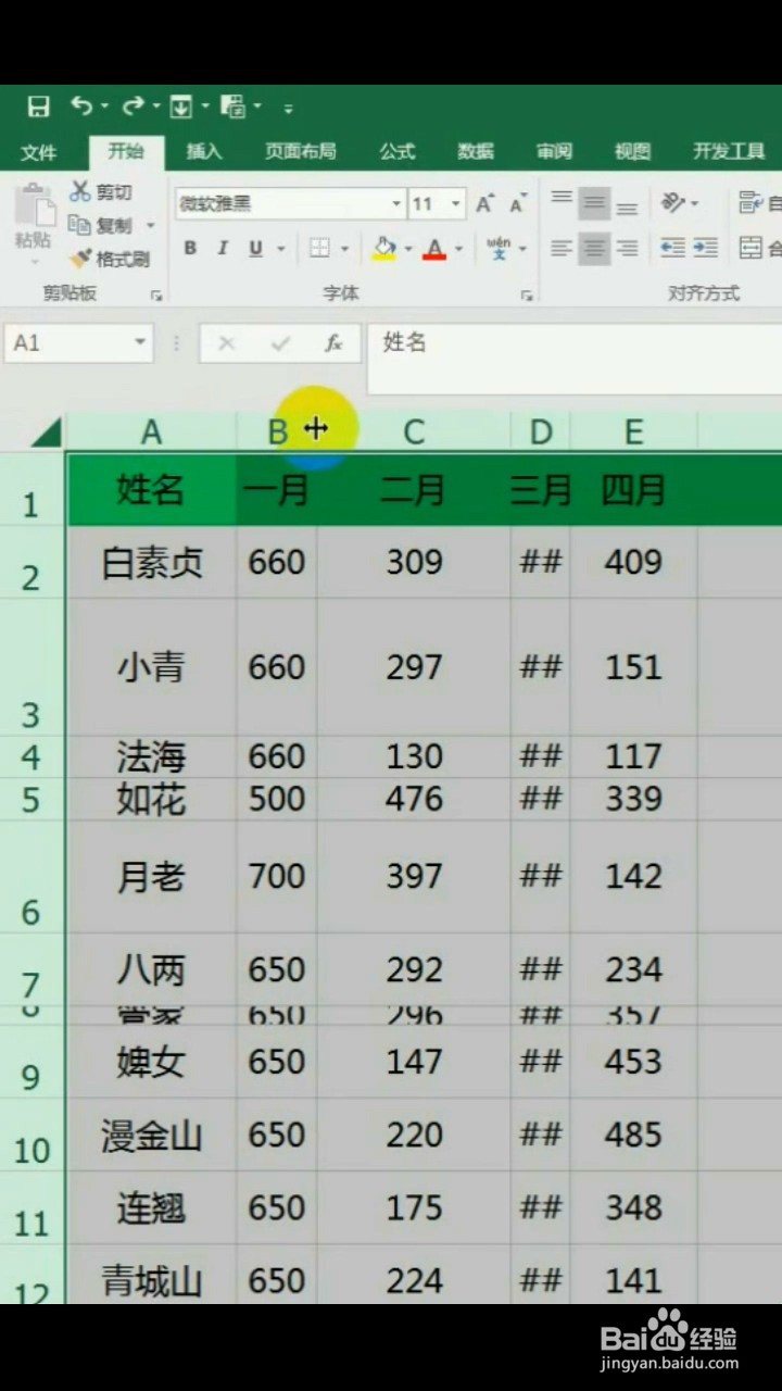 如何整理凌乱的表格