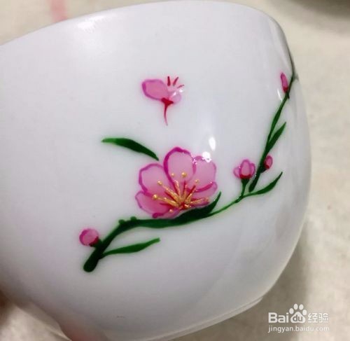 漂亮的手工绘制蝶恋花