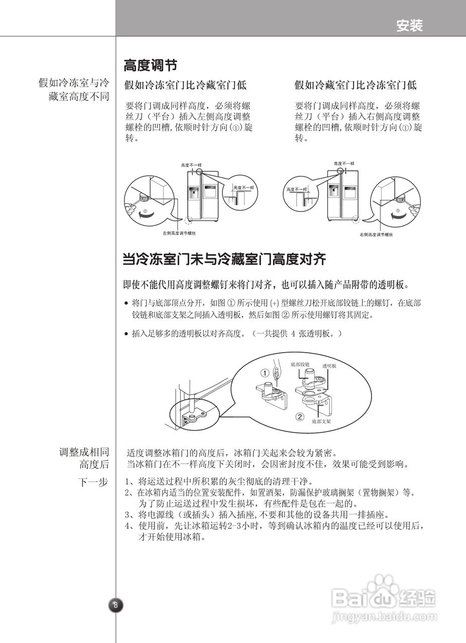 LG GR-P2273CVH电冰箱使用说明书:[1]