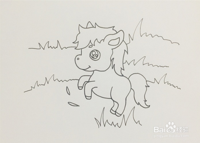 草原的简笔画怎么画