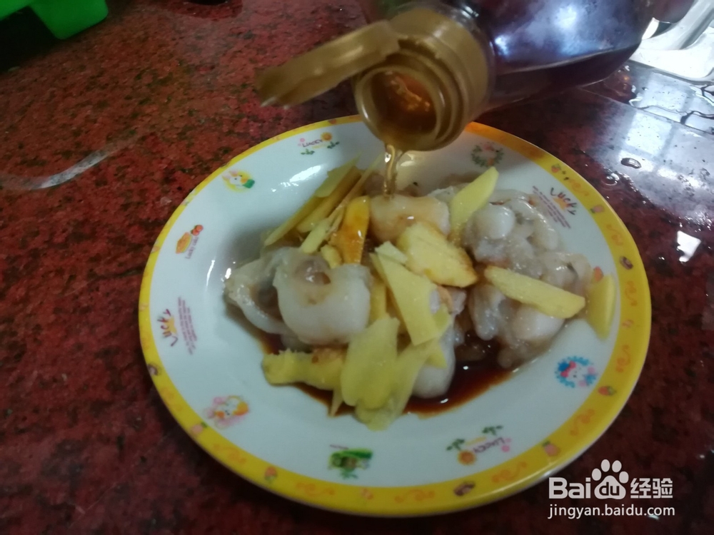 扇贝肉蚝豉粥步骤