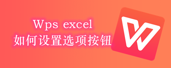 Wps excel如何设置选项按钮