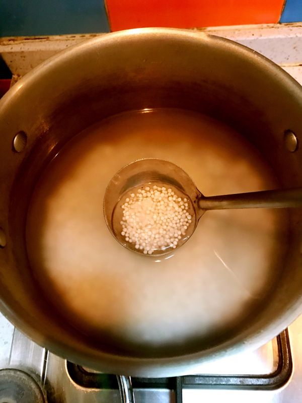 草莓椰奶西米露