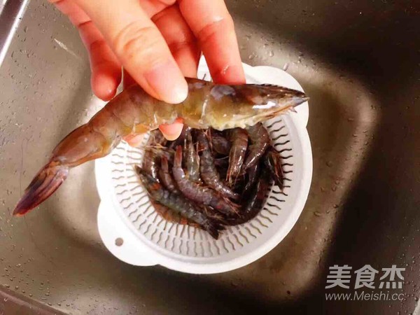 豆豉串串虾的做法