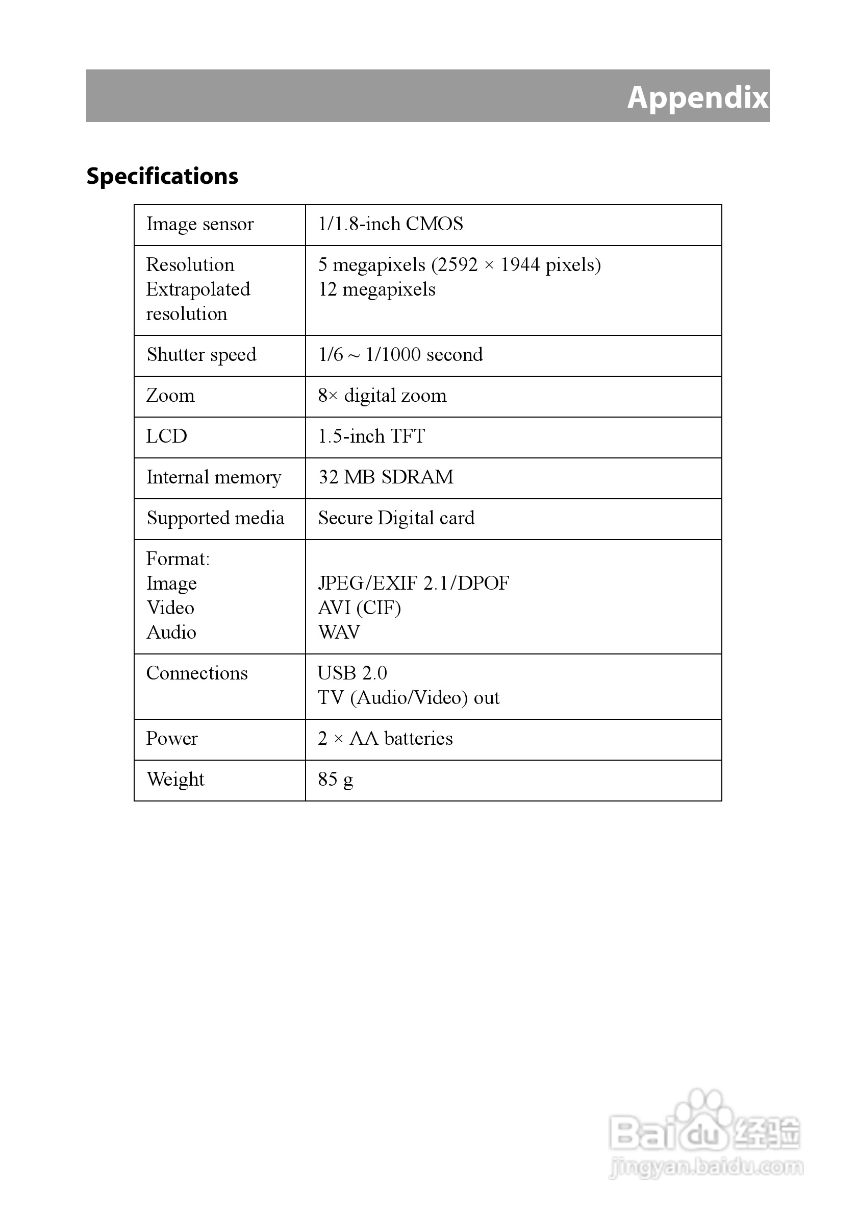 Argus DC5150数码相机说明书:[5]