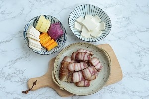 怎么做五彩腊肉合蒸