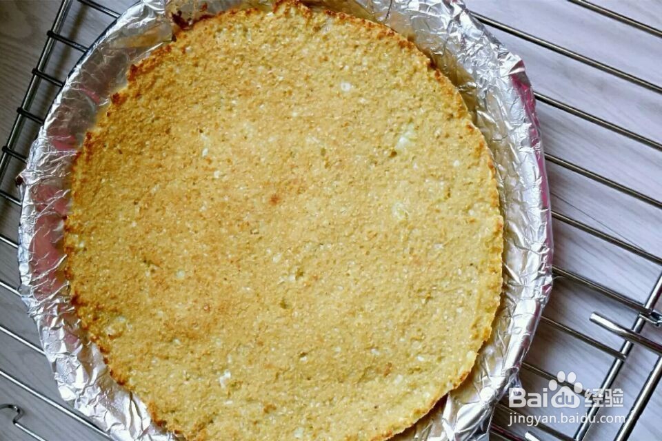 低卡花菜鲜虾披萨