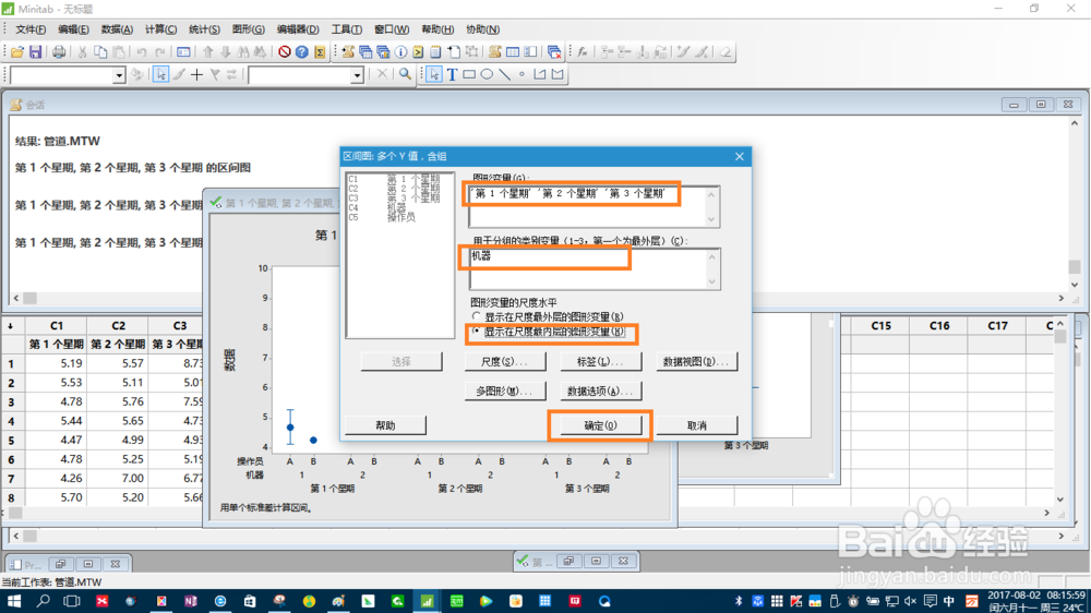 如何用Minitab17制作区间图