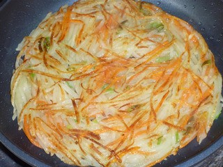 简单花样饼之【土豆丝鸡蛋饼】