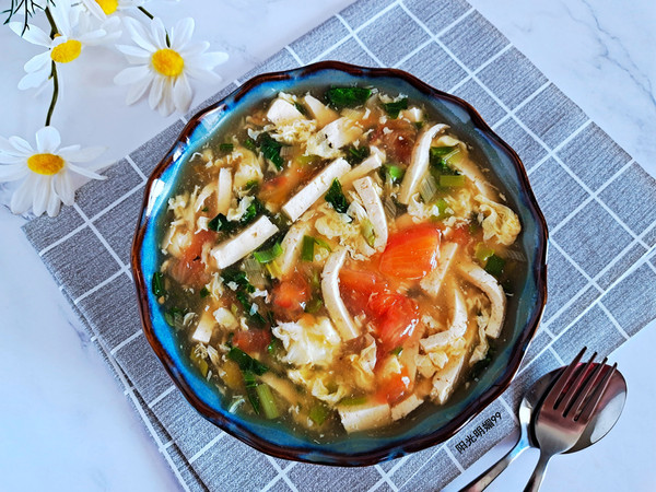 家常豆腐鸡蛋汤