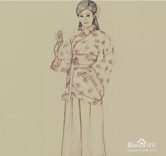 PS修人物图为工笔画技巧
