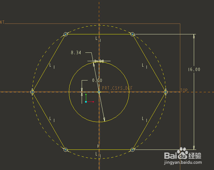 Pro/e5.0如何建模M10的六角开槽螺母？