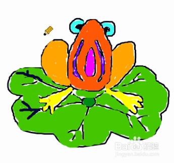 一分钟2变小青蛙(儿童数字创意画)