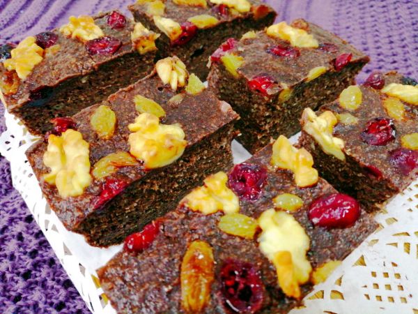 香蕉燕麦布朗尼