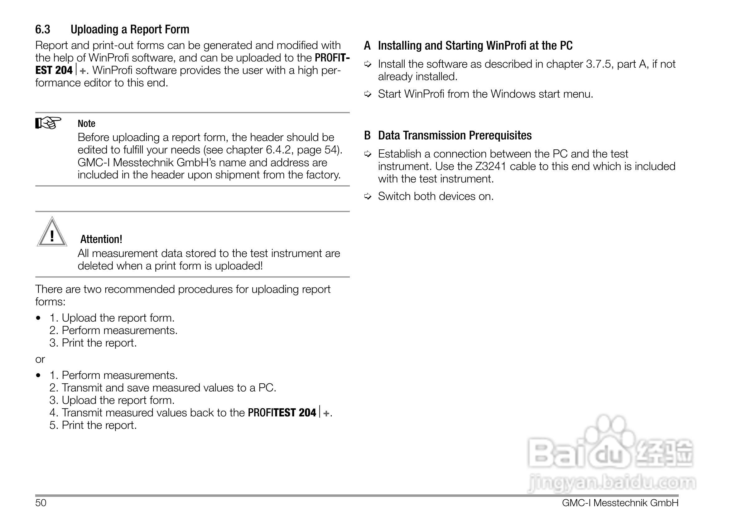 PROFITEST 204安规测试仪使用说明书:[5]