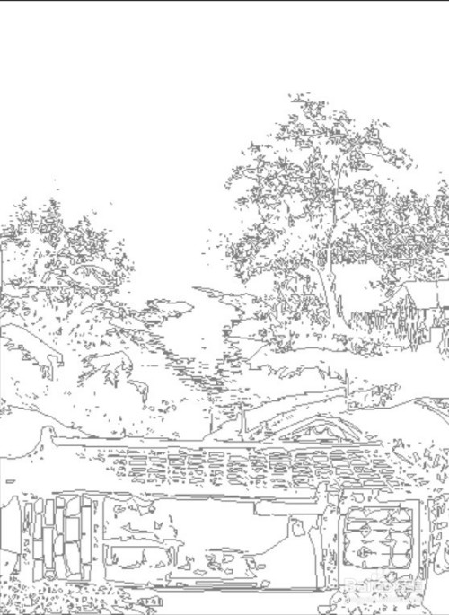 过故人庄的简笔画