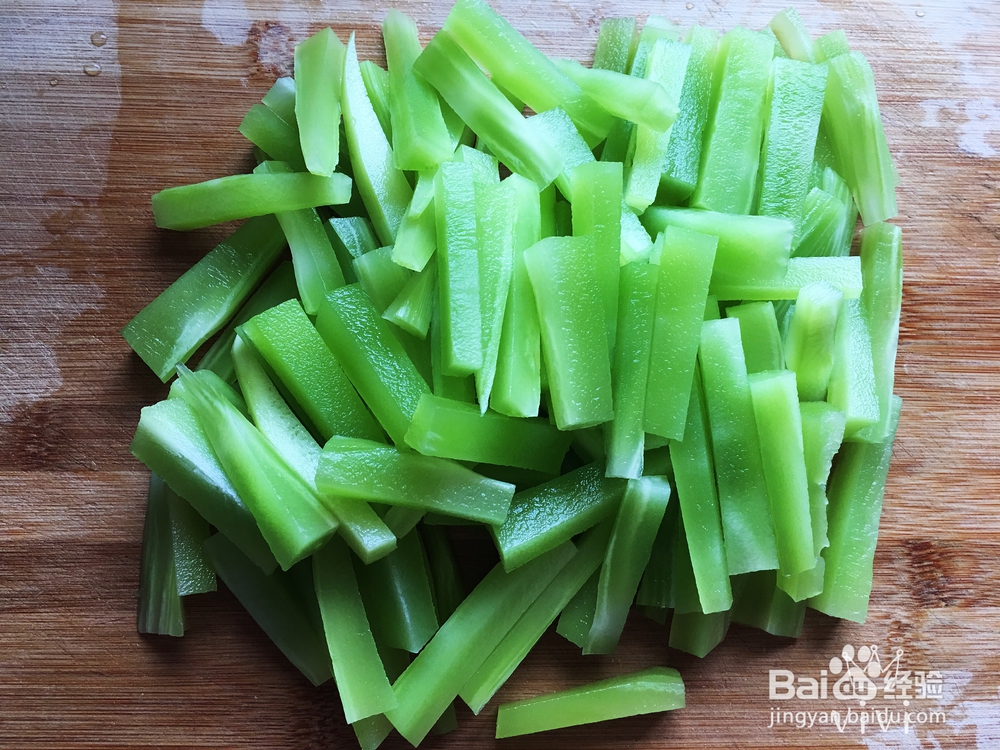 心心念念的凉拌莴笋