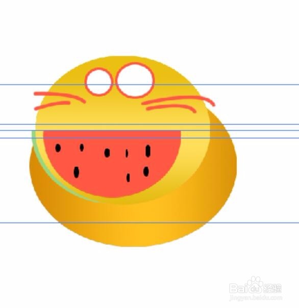 PS可爱吃瓜猫