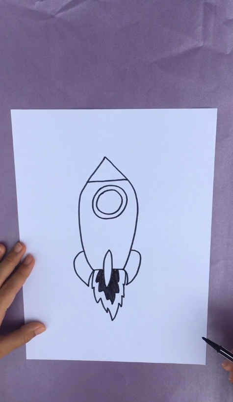 怎么简单画火箭