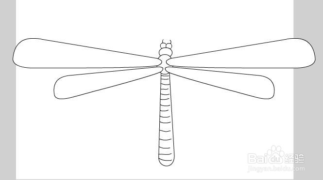 flash如何绘制卡通蜻蜓