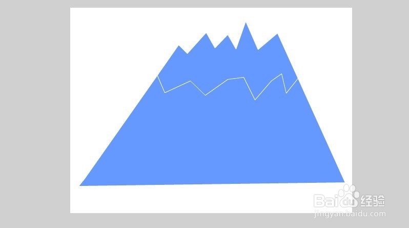 flash绘制雪山的教程