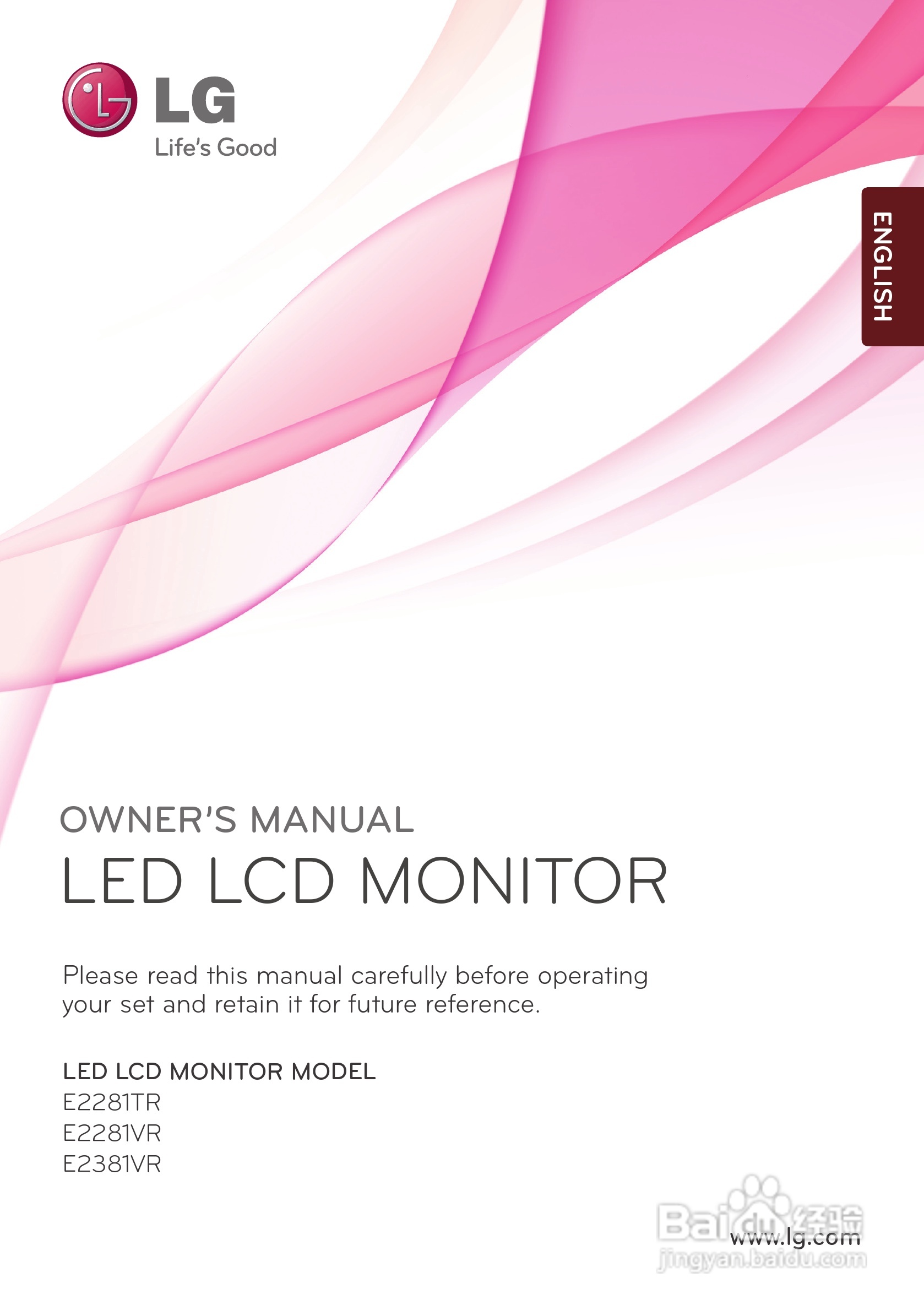 LG E2281VR液晶显示器使用说明书:[1]