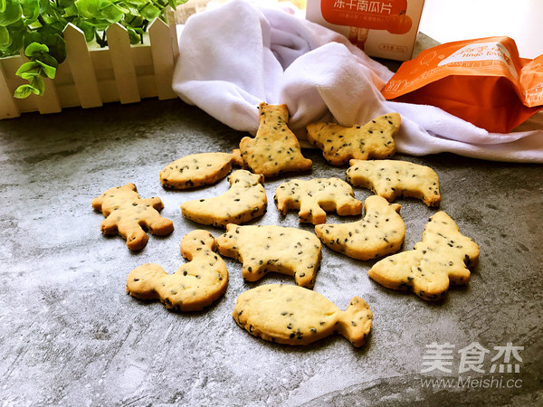 果干黑芝麻小饼干