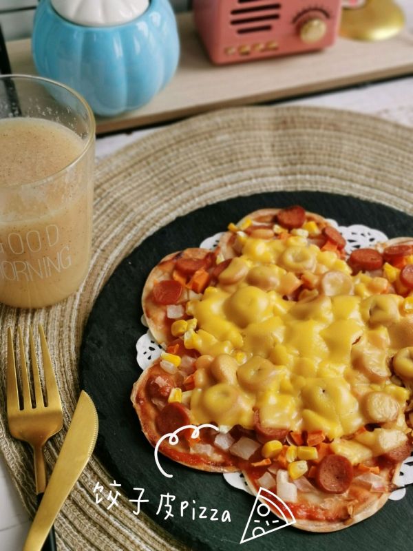 饺子皮香肠pizza