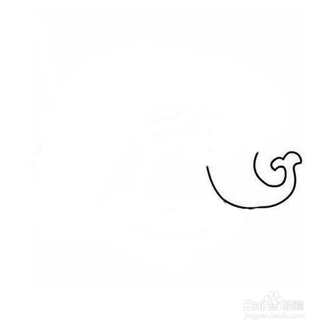 简笔画-如何画大象的简笔画