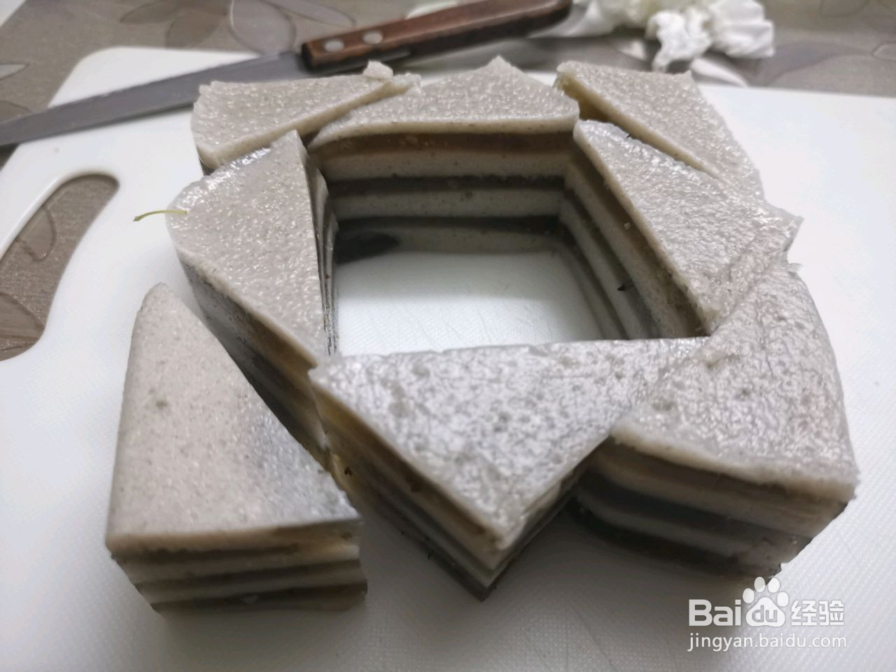 椰汁千层桂花糕的做法