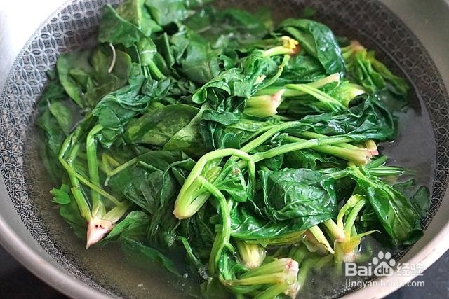 凉拌菠菜的做法
