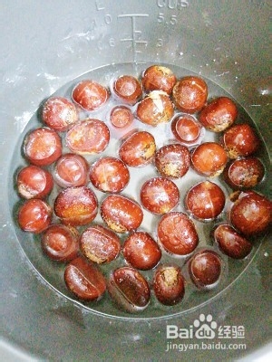 电饭锅烤栗子