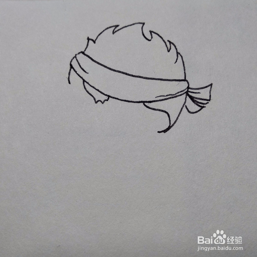 如何画技艺高超练飞腿的跆拳道黑带卡通简笔画