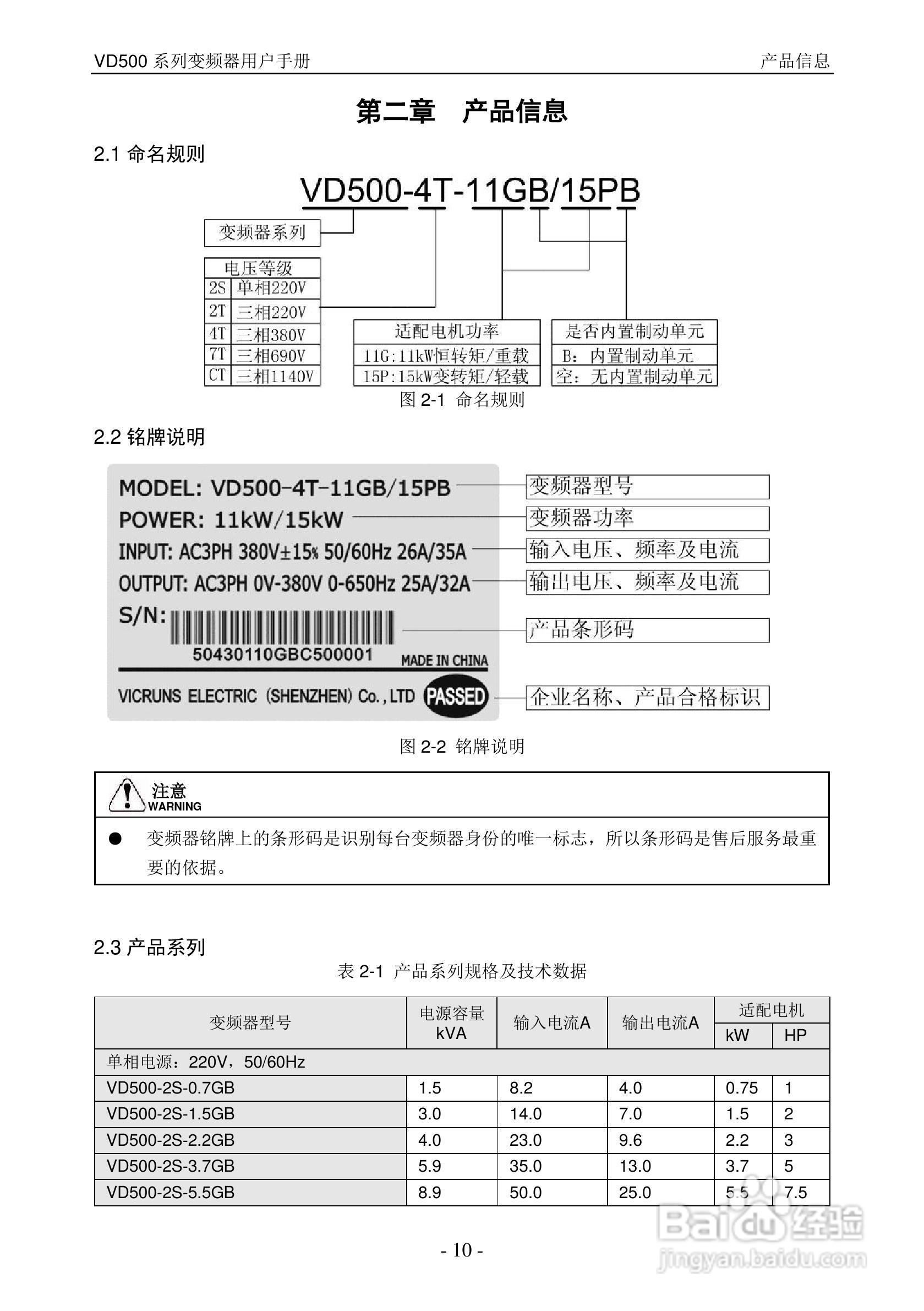 沃森VD500-7T-560P变频器使用说明书:[1]