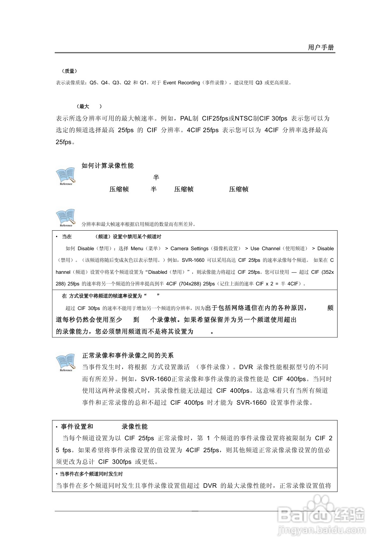 三星SVR-1680、SVR-1660数字硬盘录像机使用说明书:[3]