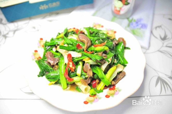 美味大蒜炒鸭肫