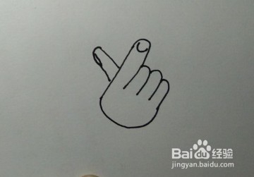 少儿简笔画:教你用字母“Y”画一个比心手势