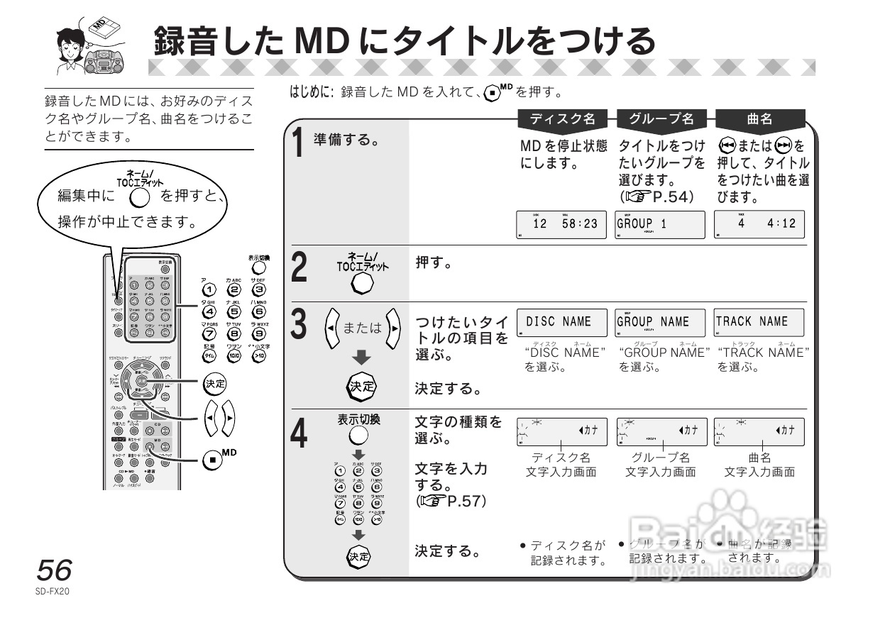 SHARP SD-FX20 CD/MD收音音响使用说明书:[3]