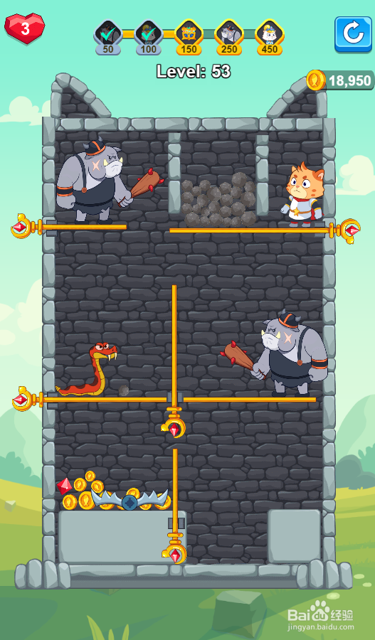 Hero Mission 2的Level 53怎样通过？