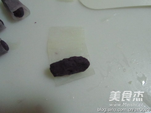 紫薯萝卜卷的做法