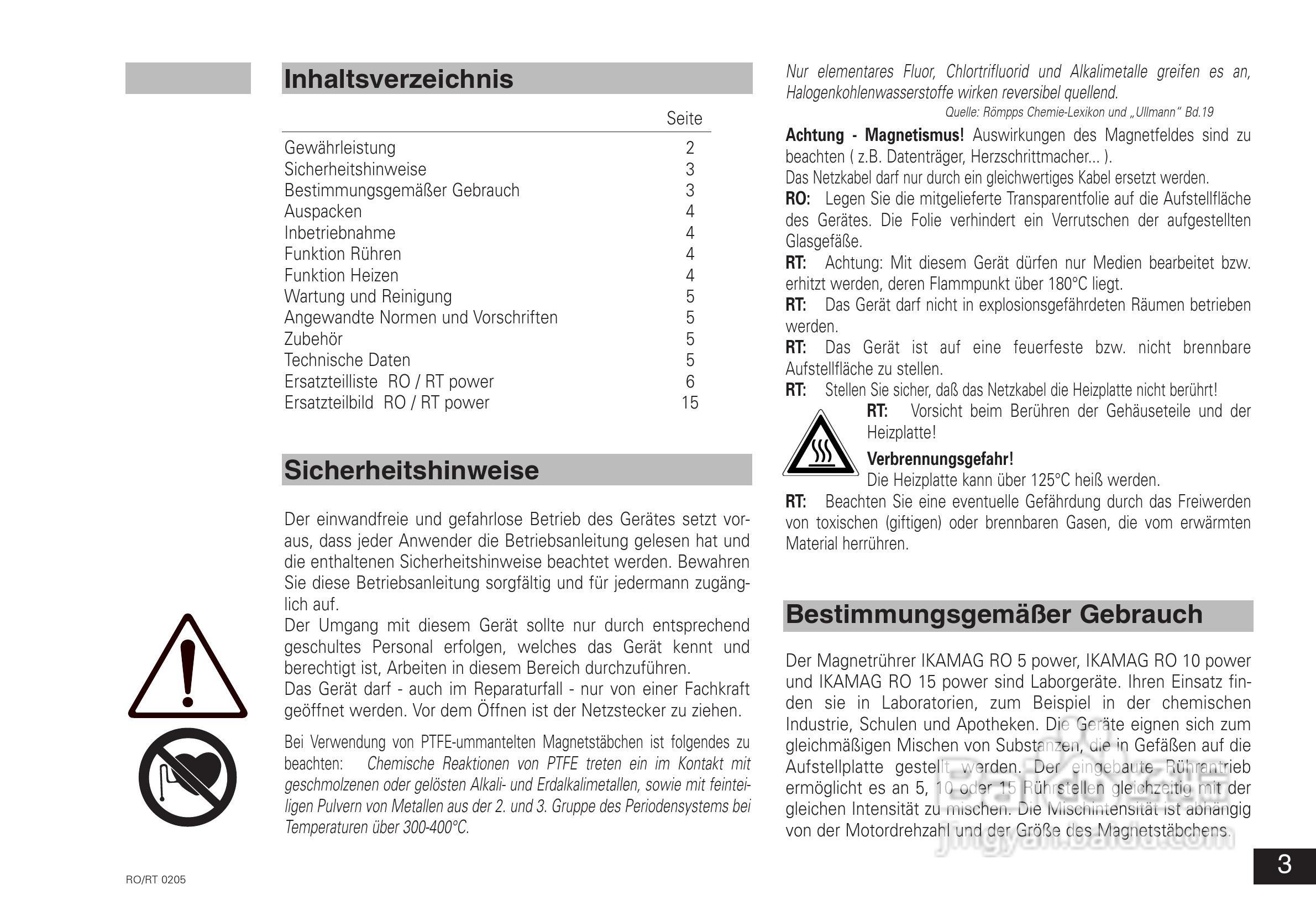 IKA RO10高效10点磁力搅拌器使用说明书