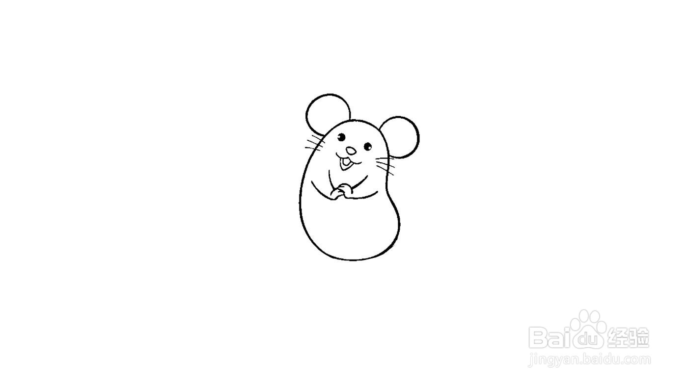 鼠年吉祥简笔画画法分解