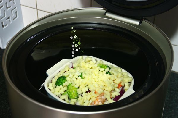 什蔬海虾芝士焗饭